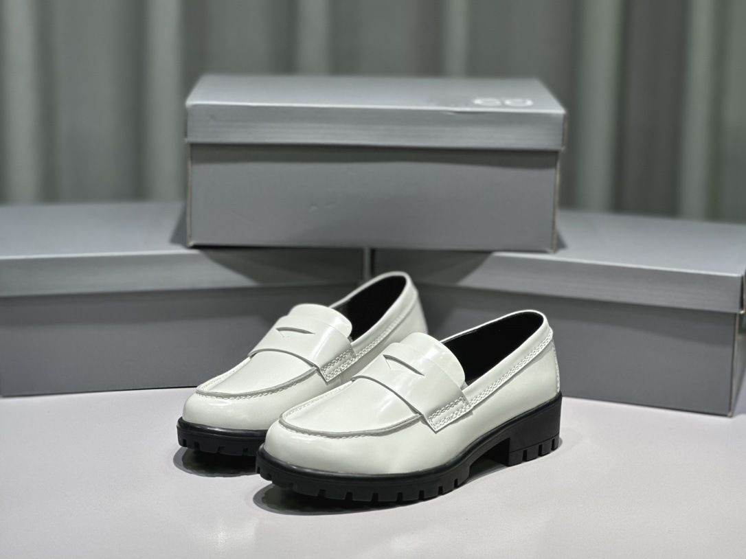 Loafers Platform Comfortable Leather Shoes Simple Casual Style Women's Formal Shoes_vogvips.com