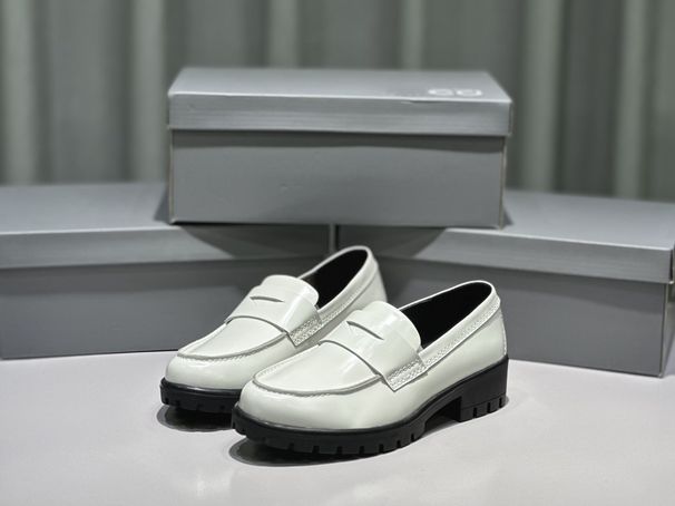 Loafers Platform Comfortable Leather Shoes Simple Casual Style Women's Formal Shoes_vogvips.com