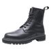 European Warm Series BUFFNY Spring New Martin Men Korean Version Black High-top Men's British Style Versatile Leather Shoes Work Boots 721_vogvips.com