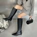 British Style Long For Women 2024 New Pointed Toe Thin Heel White High Tube Riding Over-the-Knee Fashion Boots_vogvips.com