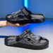 One Line Men, Summer Outdoor Wear For Teenagers, With A Sense Of Stepping On Poop, Anti Slip And Odor Prevention, Indoor_vogvips.com