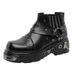 Vintage Paris Martin Boots Thick-soled Heightening Vintage Leather Boots Gothic Men's Boots_vogvips.com