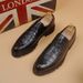 Euro Step New Thick-Soled Brogue Carved Men's Height-Increasing Genuine Leather Business Lace-Up Formal Commuting Date Shoes_vogvips.com