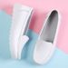 Air Cushion Nurse Shoes Women's Comfortable Soft Sole Breathable Non-slip Flat Heel Thick Sole Work Medical Small White Shoes_vogvips.com
