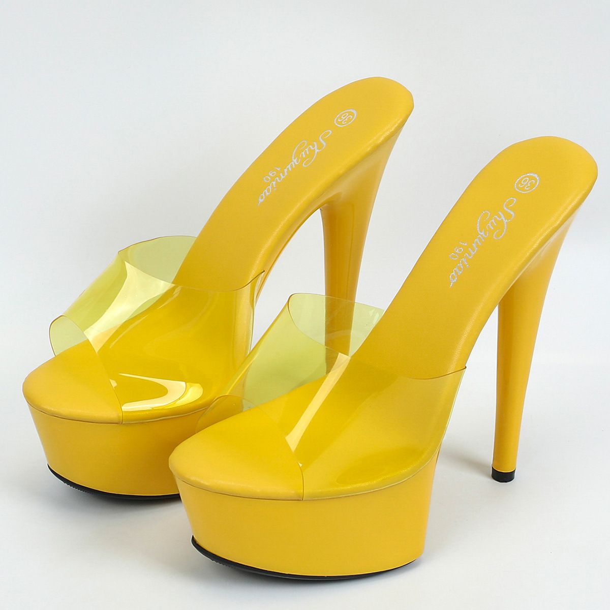 Women's Shoes Waterproof Table Fish Mouth Lady Super High Heels_vogvips.com