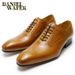 Cowhide Handmade Elegant Wedding Business Formal Men's Shoes Pure Leather_vogvips.com