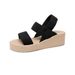 Sandals For Women Wearing Summer New Korean Style Fashionable Cross Strap Instagram Thick Soled Roman Shoes_vogvips.com