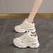 Ins Trend Hidden Heel 2025 New Spring And Autumn Dad Shoes For Women Thick Sole Running Comfortable White Sneakers_vogvips.com