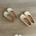 Lancui Ballet Style Silver Round Toe Cute Little Single Super Soft Slip-On Comfortable Grandma Flat Leather Shoes_vogvips.com