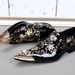 European Syle Poined Iron Oe Personalized Casual Leaher Plus Size Fashion Cowhide Prined Rendy Men's Shoes, Low_vogvips.com