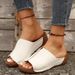 Women's Shoes Comfortable Wedge Slippers Simple Large Size New Sandals_vogvips.com