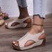 2025 New Plus Size Shoes Fish Mouth Cross Sponge Cake Thick Sole Velcro Women's Sandals Whsi_vogvips.com