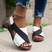 Women's European And American Roman Sandals, Size 45, New Summer Style, Platform Thick Sole, Suitable For Pairing With_vogvips.com