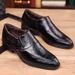 Men's Autumn New British Style Business Casual Leather Shoes All-Season Pointed Toe Loafers Slip-On_vogvips.com
