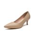 MTX 555-8 Nude High Heels Women Thin Heel 2025 Spring Summer French Style Soft Leather Pointed Toe Elegant Professional Work_vogvips.com