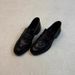 Vintage British Style Loafers For Women - Round Toe Slip-On Shoes With Studs & Wrinkles, Chunky Heel, Black & Brown Casual Flats_vogvips.com