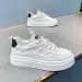 2024 New Summer Men's Shoes Thick Sole Versatile Breathable Mesh Panel Casual Trendy Sports Shoes Small White_vogvips.com