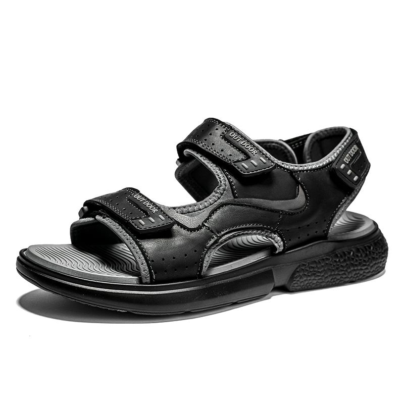 New Soft Soled Soft Men's Sandals Summer Trend Leisure Youth Korean Version Non-slip Beach Shoes_vogvips.com
