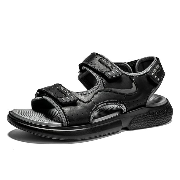 New Soft Soled Soft Men's Sandals Summer Trend Leisure Youth Korean Version Non-slip Beach Shoes_vogvips.com