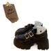 Loafers Women S Thick Heeled Soled Little Mary Jane Leather Shoes_vogvips.com