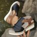 Women's Shoes Large Size Women's Sandals Summer New Flat Wedge Fish Mouth Casual Buckle Outer Wear Women's Sandals_vogvips.com