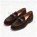 Men’s Dark Brown Suede Horsebit Loafers - Slip-On Casual Dress Shoes With Gold Buckle, Business & Smart-Casual_vogvips.com