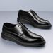 Men's Genuine Leather Oxford Dress Shoes Comfortable Wedding Formal Shoes_vogvips.com