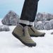 Winter Fashion Men's Outdoor Waterproof Non Slip Warm Five Finger Snow Boots Daily Youth Cotton Shoes_vogvips.com
