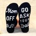 Medium cotton socks sole creative letter non-slip adhesive floor socks casual funny socks_vogvips.com