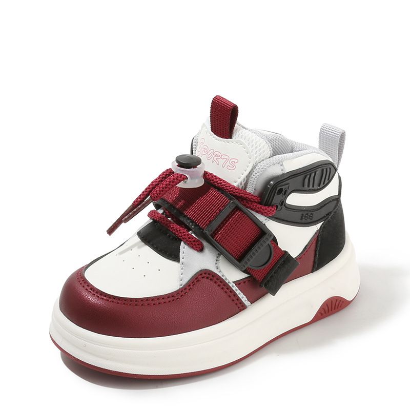 Boys' Casual Board Shoes High Tops Girls' Bread Shoes Baby Daddy Shoes_vogvips.com