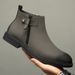 Martin Boots Men's Thick-soled Waterproof Leather High-top Leather Boots Men's Side Zipper Wind-increased Short Boots_vogvips.com