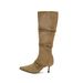 2024 Autumn Winter French Style Thin Strap Pointed Toe Suede Stiletto Over-the-Knee High Heel Long Women's Western Boots_vogvips.com