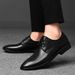 Men's Casual Leather Shoes Dress Style Thick Root Work Men's Shoes Men's_vogvips.com