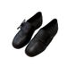 Women's Shoes Vintage Minimalist Slip-On Loafers - Genuine Leather Round-Toe Slip-On Shoes With Low Block Heel For Women_vogvips.com