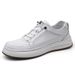First Layer Cowhide Soft-soled Shoes Men's Shoes Breathable Thick-soled White Shoes Men's Casual Board Shoes_vogvips.com