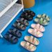 2023 New Adjustable Slippers Thick Sole Slippers Double Buckle Home Bathroom Anti Slip Cloud Slippers Women Outdoor Beach Slides_vogvips.com