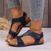 2026 New European American Style Velcro Flat Sandals Women, Large Size Peep-Toe Roman Shoes, Comfortable And Breathable_vogvips.com