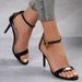 The New Fashion All Match The High Sense Fashion One Line Belt Women High Heels Sandals Women_vogvips.com