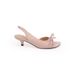 Grape Mom~ Bow Open-toed Sandals 2026 Summer New French Side Empty Satin One-word High-heeled Sandals Women_vogvips.com