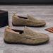 SHLIANG Suede Men Casual Shoes Outdoor Breathable Lightweight Leather Mens Walking Shoes Anti Slip Lightweight Driving Shoes X0038_vogvips.com