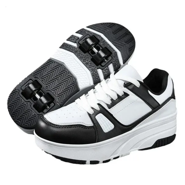 Wheeled Childrens Roller Skating Fashion Outdoor Sports Skateboarding Shoes 240701_vogvips.com