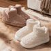High Heel Shoes Women Winter Warm Plush Thick Sole Soft Indoor Home Non-Slip Cotton Slippers For Outdoor Wear_vogvips.com