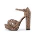 Chunky Heels Women S New Leopard Print Bag Heel Large Size Platform Sandals_vogvips.com