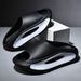 Large Size Korean Version Fashionable Poop Feeling Slippers For Men, New Couple Trend, Summer Men's One Line Drag,_vogvips.com