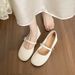 Shallow Single Shoes Women's Thick Heel Soft Sole Temperament With Skirt Gentle French Mary Jane Shoes_vogvips.com