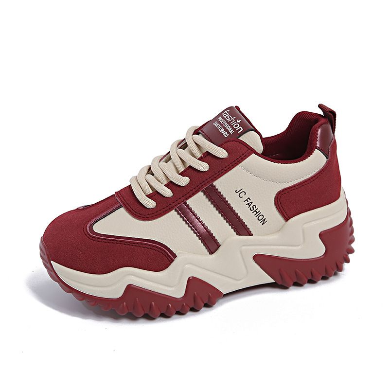 Plus Velvet Dad Shoes Women Student Running Sports Thick Bottom Heightening Leisure JC8821 1_vogvips.com