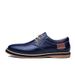 Men's Classic Oxford Leather Shoes – Business Casual & Formal Dress Shoes – Slip-Resistant Comfortable Sole – Blue & Black Options_vogvips.com