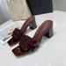23 Spring/Summer New European And American Style Versatile Chunky Mules For Outdoor Wear, Cowhide High Heel Open-Toe_vogvips.com