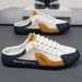 Men's Breathable Mesh Slip-On Loafers - Summer Casual Shoes With Open Toe Design, Lightweight Comfortable Lazy Shoes For Daily Wear_vogvips.com