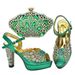 Delicate rhinestone temperament elegant fashion high-heeled sandals with bag set_vogvips.com